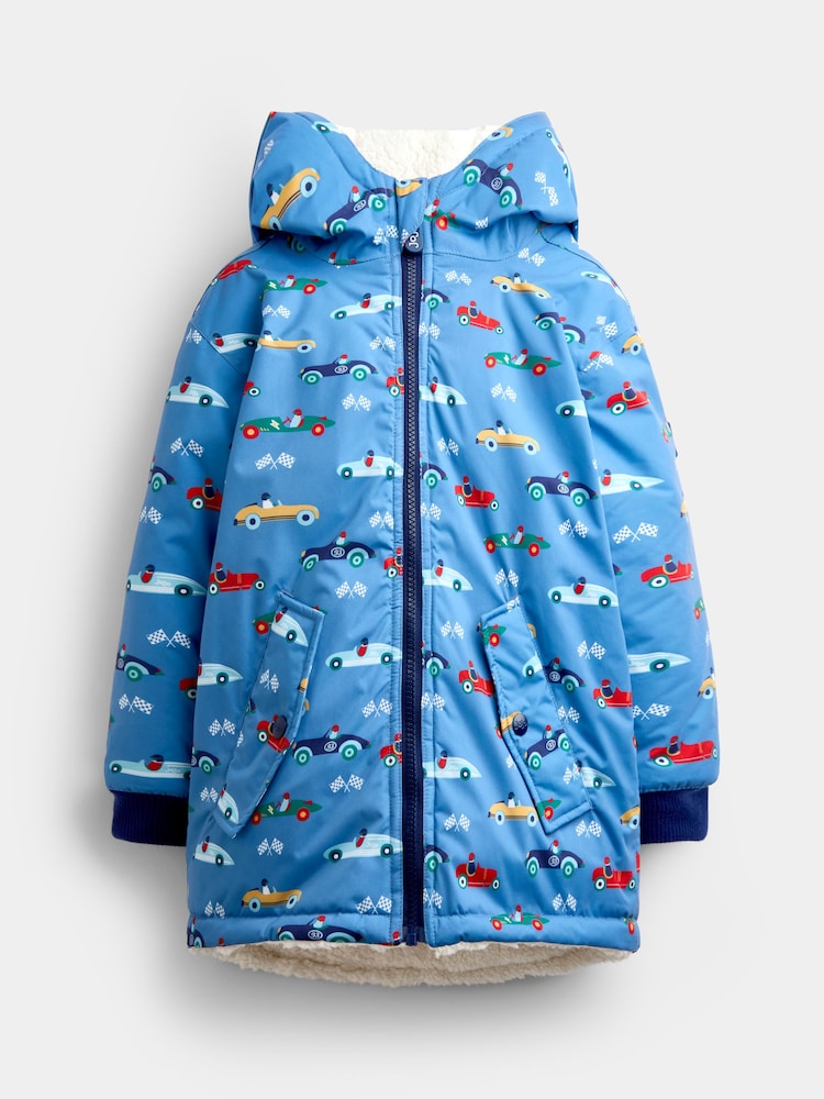 Kids Racing Jacket Buy JoJo Maman Bébé Blue Racecar Reversible Cosy Lined Jacket from Next ...