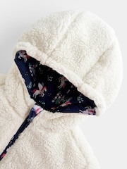 JoJo Maman Bébé Navy Unicorn Reversible Jacket - Image 6 of 8