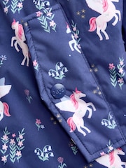 JoJo Maman Bébé Navy Unicorn Reversible Jacket - Image 7 of 8