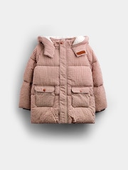 JoJo Maman Bébé Cosy Lined Puffer Coat - Bild 2 av 5