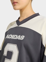 adidas Originals Black Hockey Jersey Dress - Image 4 of 6