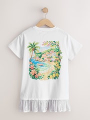 White Lace 2-In-1 T-Shirt Dress (3-16yrs) - Image 5 of 7