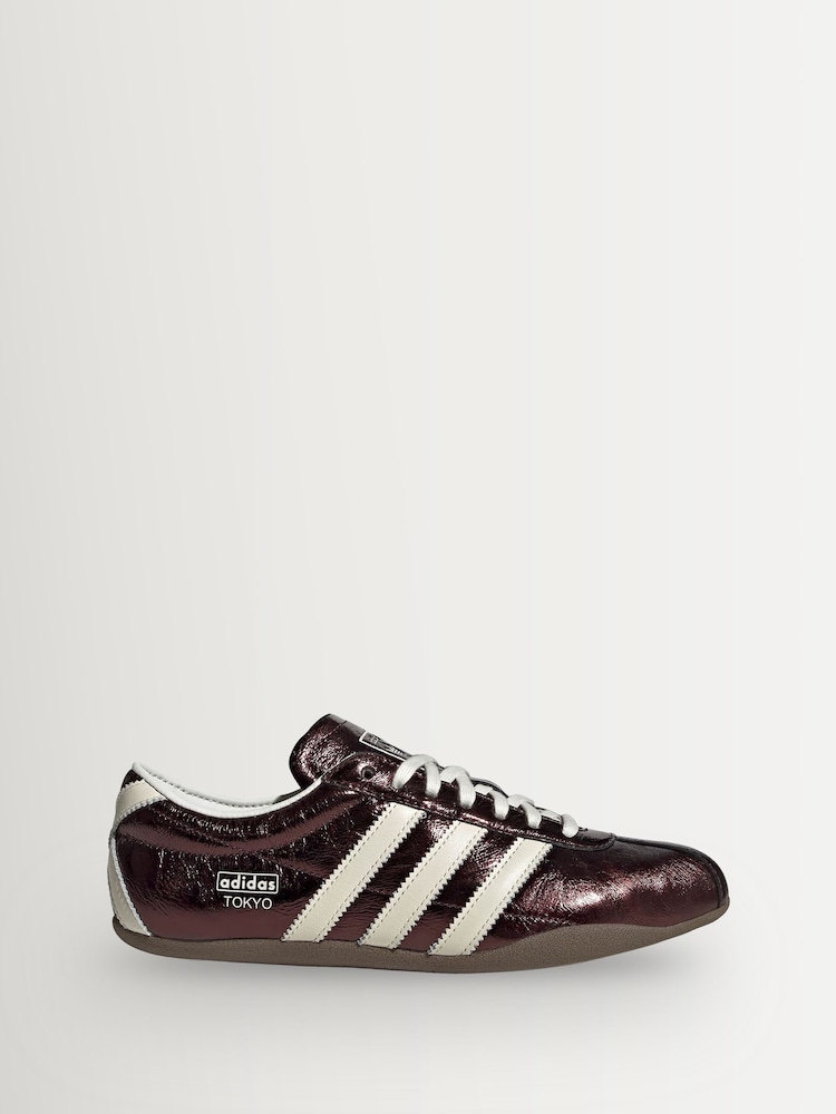 adidas Originals Maroon Red/White Tokyo Trainers - Image 1 of 10