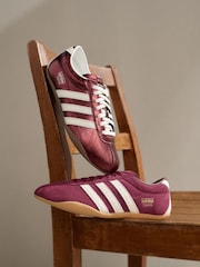 adidas Originals Maroon Red/White Tokyo Trainers - Image 10 of 10