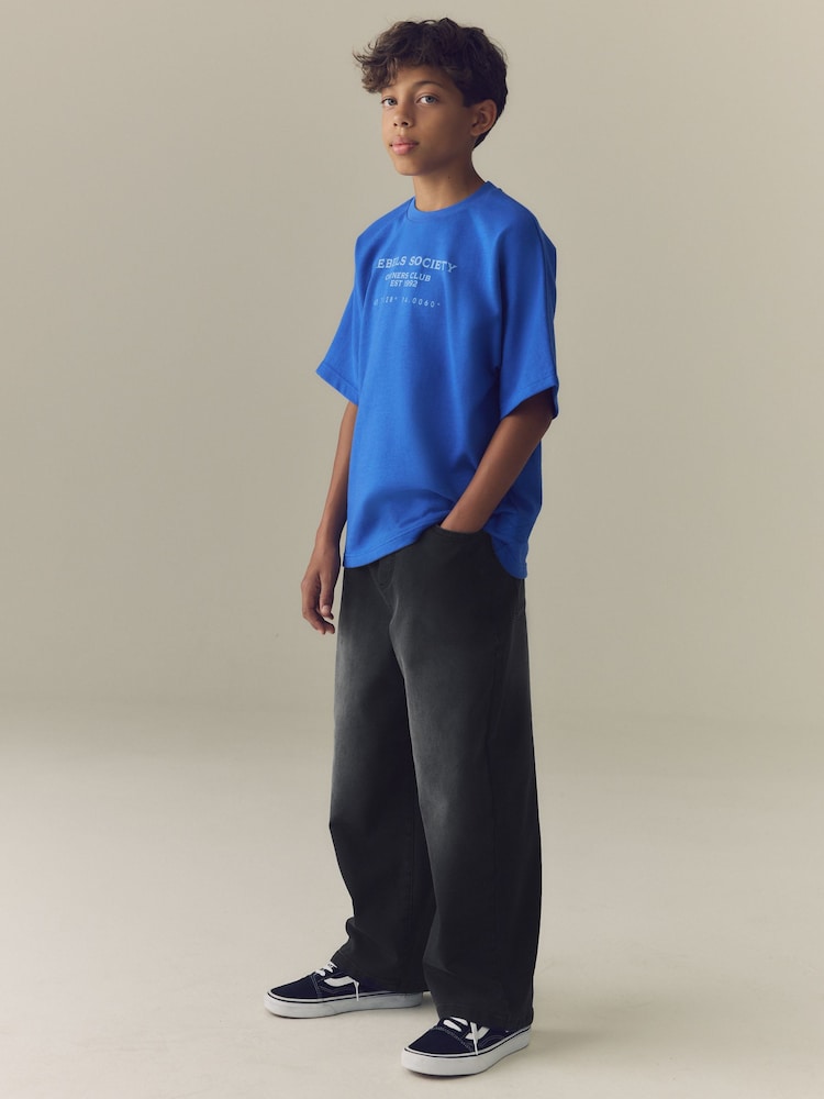 Noir - Jean stretch taille élastique (3-16 ans) - Image 2 de 8