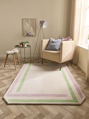 Origin Rugs Cream or Lavender Contour Rug - Image 1 of 5