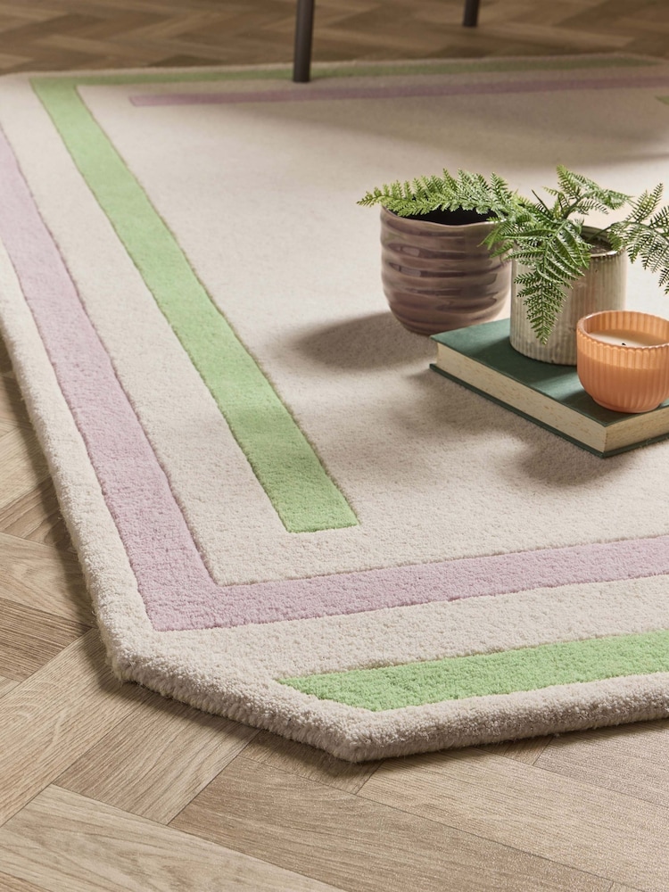 Origin Rugs Cream or Lavender Contour Rug - Image 2 of 5