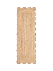 Origin Rugs Peach Edge Jute Scalloped Runner - Image 2 of 4