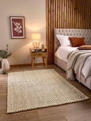 Origin Rugs Natural Jute Herringbone Rug - Image 1 of 5