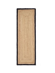 Origin Rugs Black Jute Border Runner - Image 2 of 4