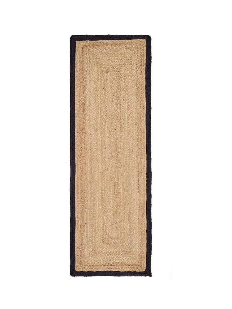 Origin Rugs Black Jute Border Runner - Image 2 of 4
