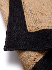 Origin Rugs Black Jute Border Runner - Image 3 of 4