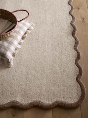 Origin Rugs Natural Brown Scalloped Elsie Runner - Image 1 of 4