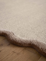 Origin Rugs Natural Brown Scalloped Elsie Runner - Image 2 of 4