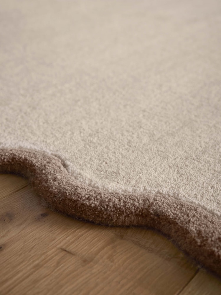 Origin Rugs Natural Brown Scalloped Elsie Runner - Image 2 of 4