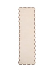 Origin Rugs Natural Brown Scalloped Elsie Runner - Image 3 of 4