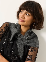 FatFace Floral Sequin Triangle Scarf - Slika 2 iz 5