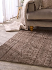 Origin Rugs Brown Chunky Knit Rug - Image 2 of 6