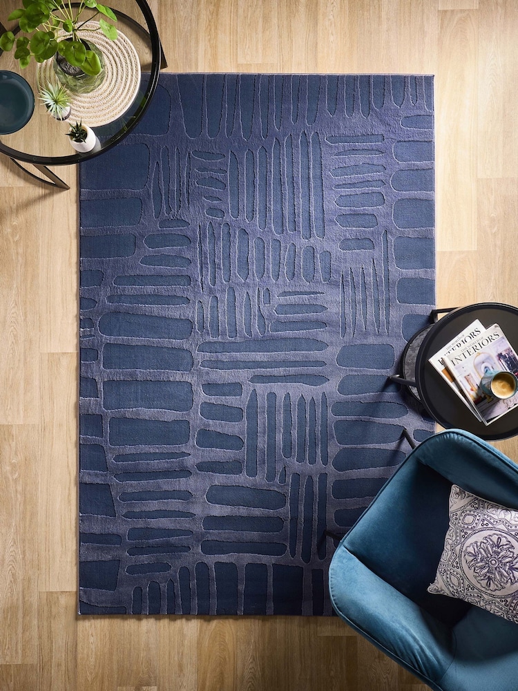 Origin Rugs Navy Pathway Rug - Image 1 of 5