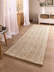 Origin Rugs Jute Herringbone Runner - صورة 1 من 5