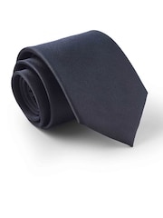 Savile Row Company Dark Navy/Blue Dark Navy Silk Tie - Image 3 of 3