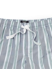 شورت بيجامة قطن مخطط من Savile Row Company - صورة 2 من 2