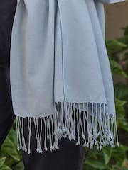 Blau - Pure Collection Pashmina Scarf - Bild 3 von 3