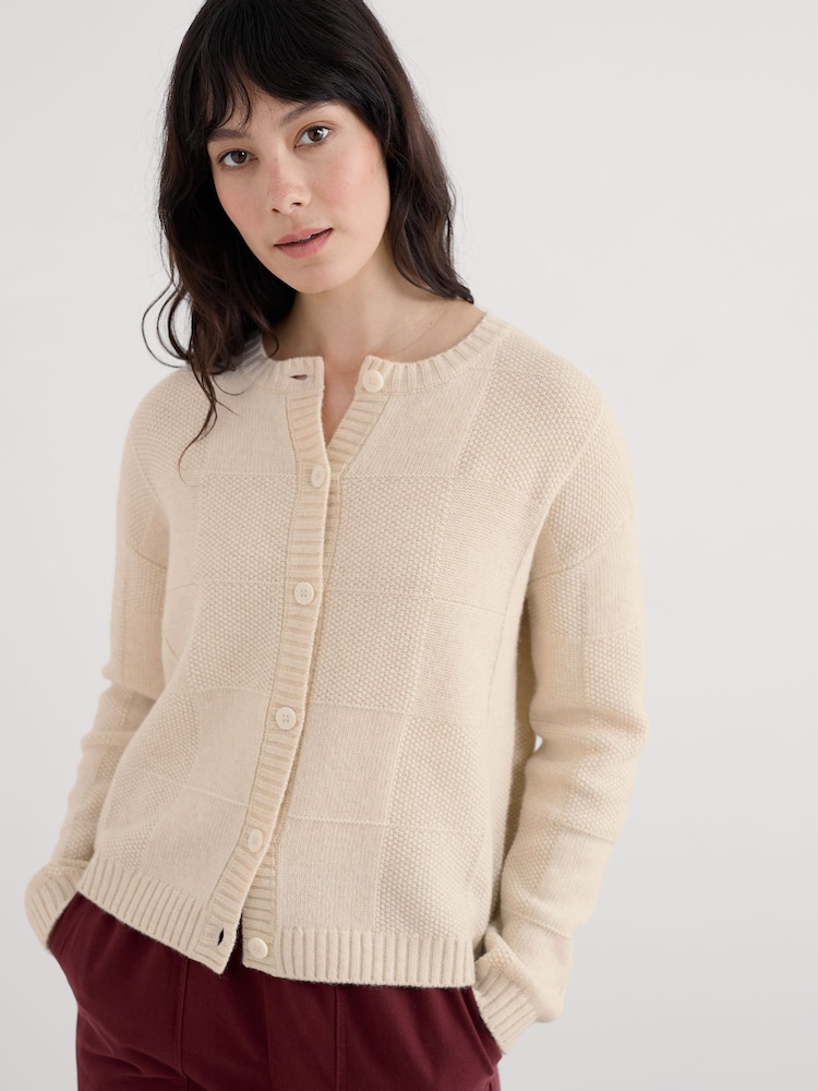 Seasalt Cornwall Natural Coweth Cardigan - Image 1 of 7 Seasalt Cornwall Natural Coweth Cardigan - Image 1 of 7