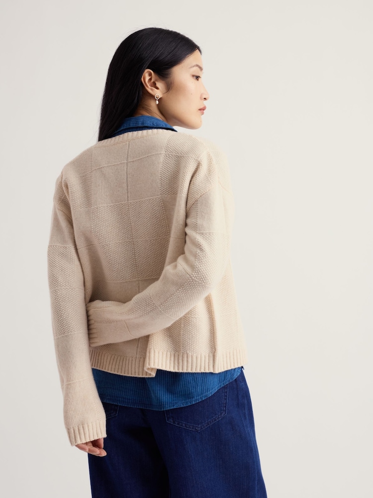 Seasalt Cornwall Natural Coweth Cardigan - Image 2 of 7 Seasalt Cornwall Natural Coweth Cardigan - Image 2 of 7