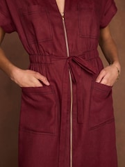 Mint Velvet Linen Midi Shirt Dress - Изображение 3 8