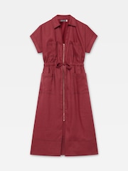 Mint Velvet Linen Midi Shirt Dress - Изображение 8 8