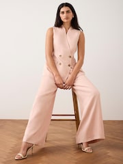 Mint Velvet Pink Tailored Longline Waistcoat - Image 4 of 7