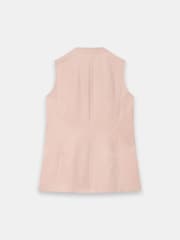 Mint Velvet Pink Tailored Longline Waistcoat - Image 7 of 7