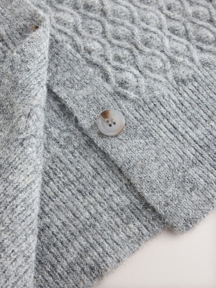 Grey Knitted Cardigan - Image 10 of 10 Grey Knitted Cardigan - Image 10 of 10
