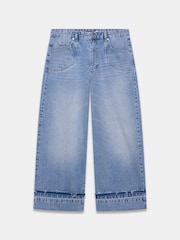 Mint Velvet Blue Turn Up Wide Jeans - Image 7 of 8