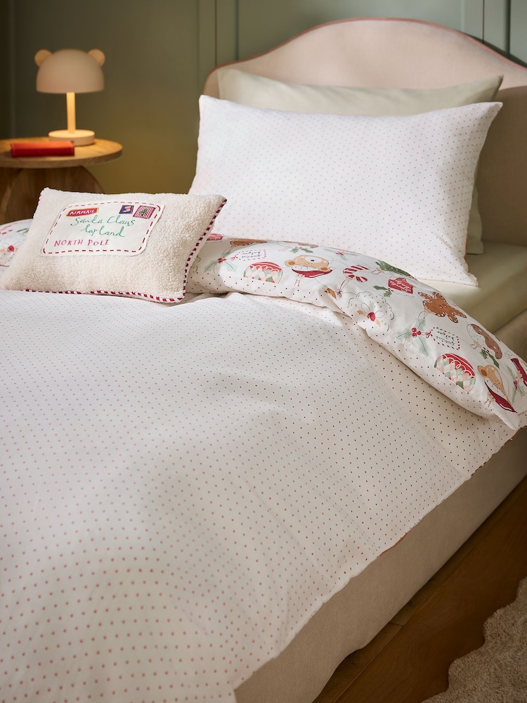 Character Baubles Christmas Duvet Cover and Pillowcase Set - Image 2 of 6