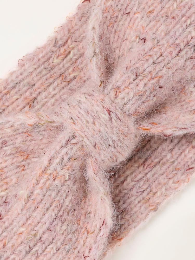 FatFace Pink Nep Twist Headband - Image 3 of 3