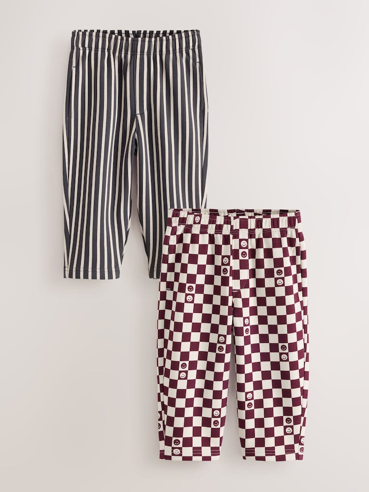 Multi Wide Printed Joggers Pack (3mths-7yrs) - Image 1 of 7