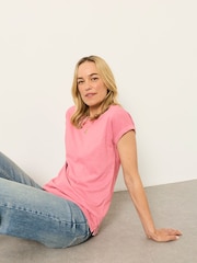 FatFace Ivy Pink T-Shirt - Image 5 of 6