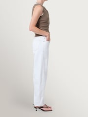 Citizens of Humanity White Miro Relaxed Barrel Leg Jeans - Image 4 of 8