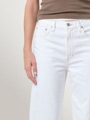 Citizens of Humanity White Miro Relaxed Barrel Leg Jeans - Image 5 of 8