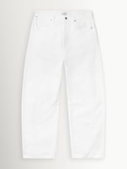 Citizens of Humanity White Miro Relaxed Barrel Leg Jeans - Image 8 of 8
