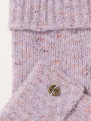 FatFace Lilac Purple Overflap Mittens - Image 3 of 3