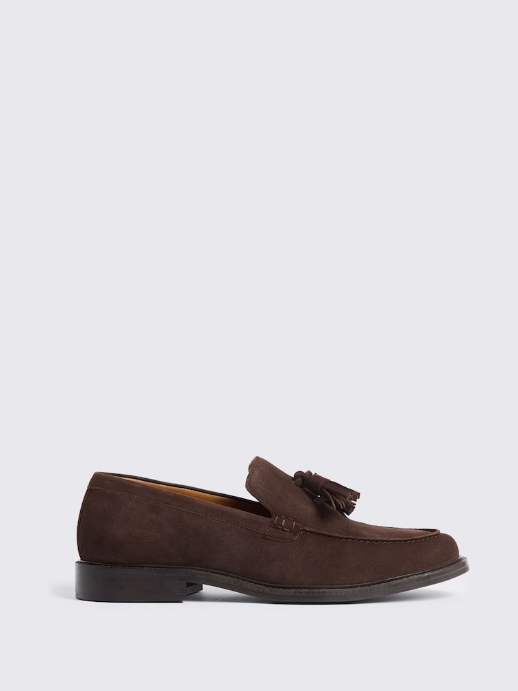 MOSS Brown Finchley Suede Shoes - Image 1 of 4