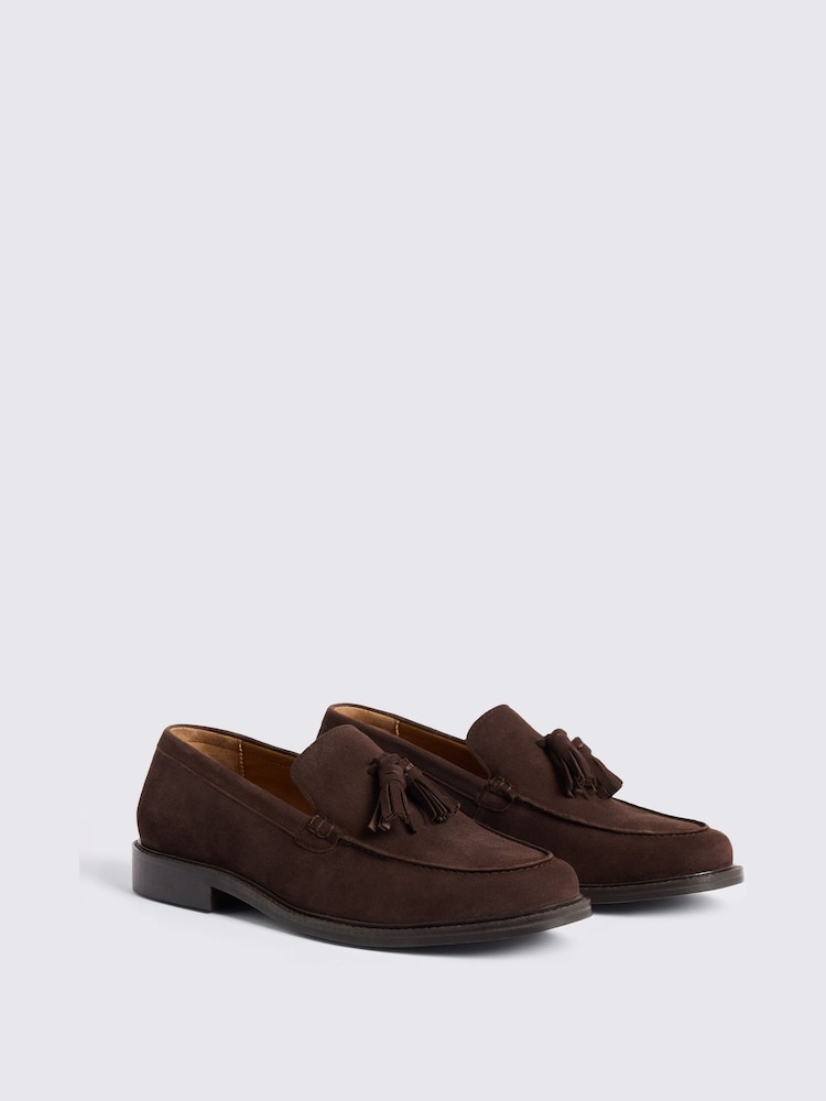 MOSS Brown Finchley Suede Shoes - Image 2 of 4