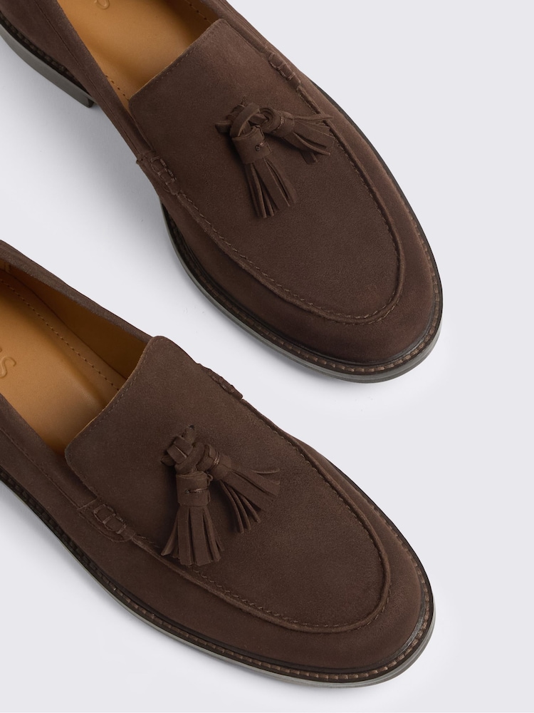 MOSS Brown Finchley Suede Shoes - Image 4 of 4