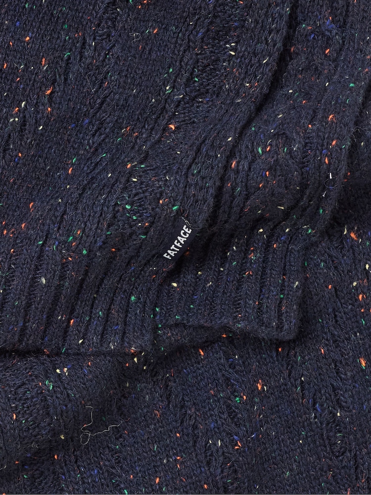 FatFace Cable Knit Scarf - תמונה 2 מתוך 3