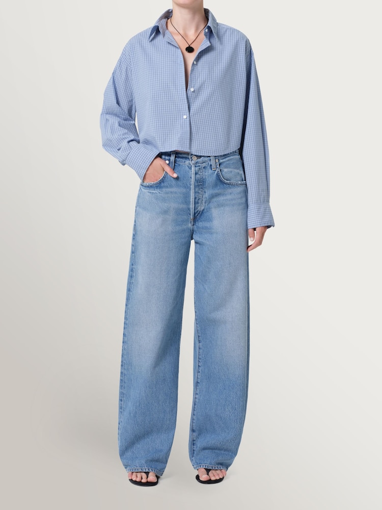 Citizens of Humanity Blue Ayla Baggy Rounded Wide Leg Jeans - Image 2 of 8 Citizens of Humanity Blue Ayla Baggy Rounded Wide Leg Jeans - Image 2 of 8