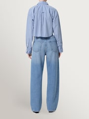 Citizens of Humanity Blue Ayla Baggy Rounded Wide Leg Jeans - Image 4 of 8