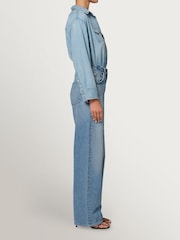 Citizens of Humanity Blue Ayla Baggy Rounded Wide Leg Jeans - Image 7 of 8